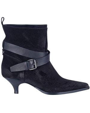 Elena Iachi Schoenen ,Zwart ,Heeled Boots - Blauw