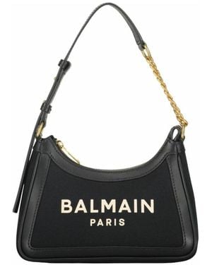 Balmain B-Army Schultertasche - Schwarz