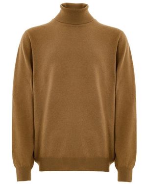 Gran Sasso Turtlenecks - Brown