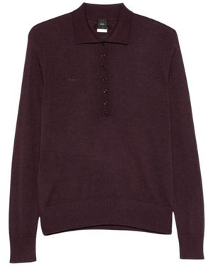 Pinko Truien & Vesten ,Paars ,Wol Maglia Polo