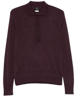 Pinko Truien & Vesten ,Paars ,Wol Maglia Polo
