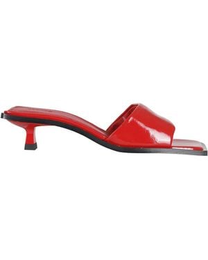 Alohas Heeled Mules - Red