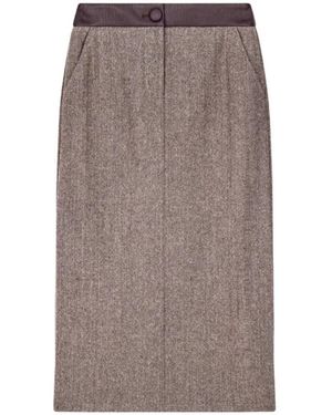 ARMANI EXCHANGE Visgraat Kokerrok - Bruin