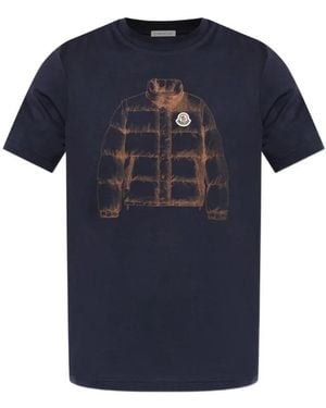 Moncler T-Shirts - Blue