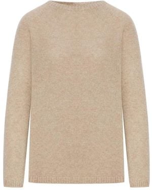 Max Mara Round-Neck Knitwear - Natural