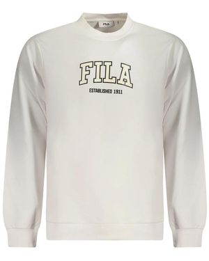 Fila Hoodies & Sweatvesten ,Wit ,Katoen Rifredi Sweatshirt - Grijs