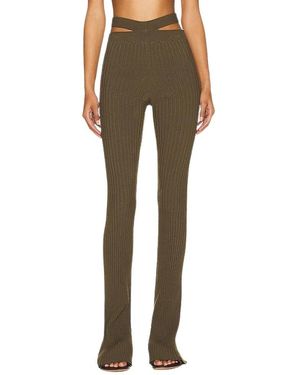 ANDREA ADAMO Flare Pants - Grün