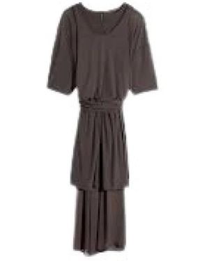 Lemaire Kleedjes ,Bruin ,Katoen Two Pocket Cropped Jacket - Zwart