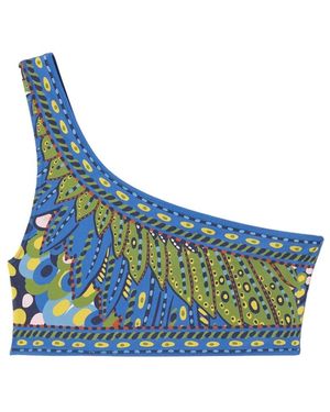 La DoubleJ Badmode ,Veelkleurig ,Goddess Top - Blauw