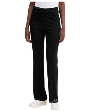 KARL LAGERFELD Slim-Fit Trousers - Negro