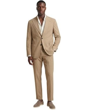 MULISH Single Breasted Suits - Natural