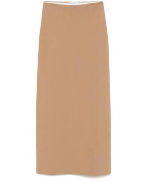 Max Mara Elegante Gebreide Rok - Naturel