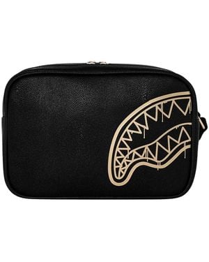 Sprayground Tassen ,Zwart ,Leer That Drap Toiletry Brick