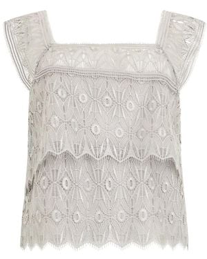 Alberta Ferretti Sleeveless Tops - Blanco