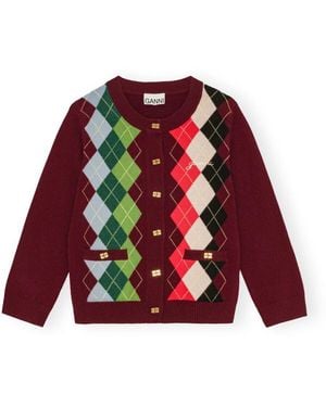 Ganni Cardigans - Rouge
