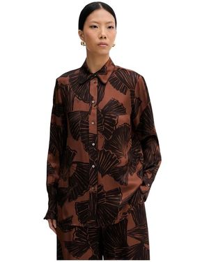 KARL LAGERFELD Overhemden ,Bruin ,Satijn Shirt