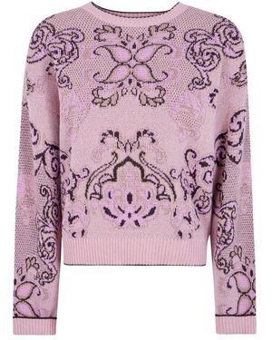 Twinset Round-Neck Knitwear - Violet