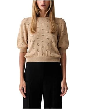 Twinset Rundhals-Strickware - Schwarz