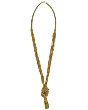 Aurelie Bidermann Miki Knot Halskette - Mettallic