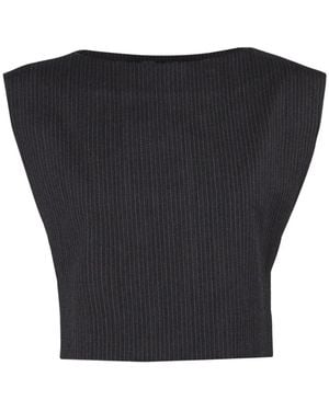 Cortana Sleeveless Tops - Black