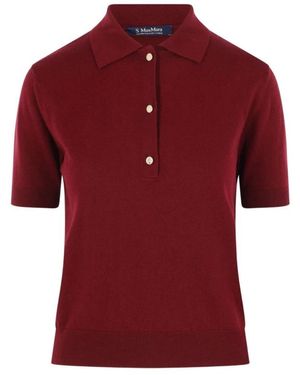 Max Mara Tops ,Bruin ,Polo Shirts - Rood