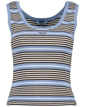 Prada Sleeveless Tops - Blue