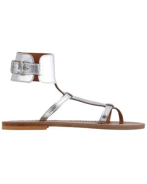 K. Jacques Flat Sandals - Metallic