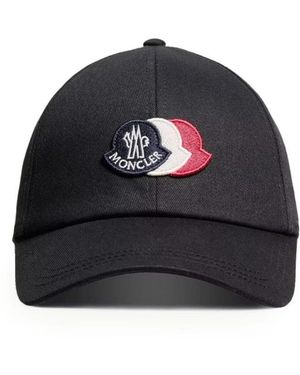 Moncler Triple Logo Cap - Zwart