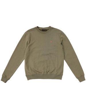 Napapijri Hoodies & Sweatvesten ,Groen ,Katoen Balis Crew