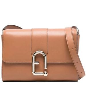 Furla Kleine Crossbody Nuvola Stijl Tas - Bruin
