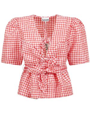 Ganni Blouses - Rosso