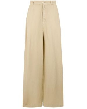 120% Lino Wide Pants - Natural