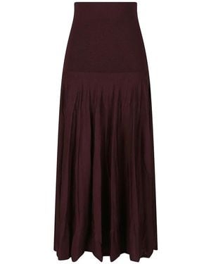 Rabanne Maxi Skirts - Purple