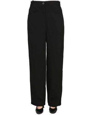 KHAITE Wide Trousers - Negro