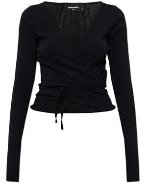 DSquared² Vest Met Lurex Draad - Zwart