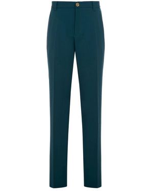 Versace Straight Trousers - Blue