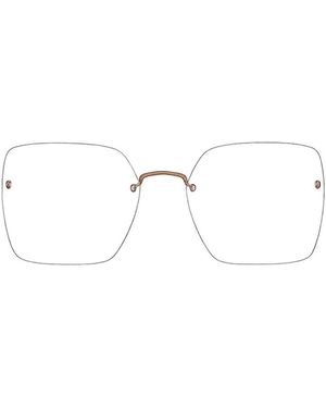 Lindberg Accessoires ,Bruin ,Strip 2448 Optisch Montuur - Wit