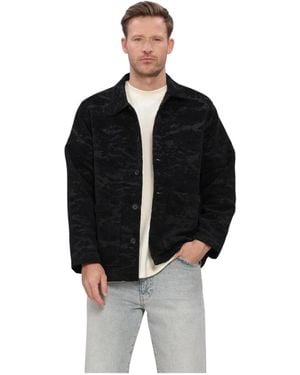 Woodbird Jassen ,Zwart ,Polyester Wbblade Chenille Jacket