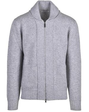 Kangra Strickjacke Mit Reißverschluss - Grau