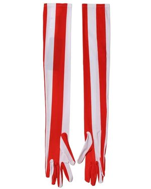 Dolce & Gabbana Accessoires ,Veelkleurig ,Nylon Elbow-Length Nylon Handschoenen - Rood
