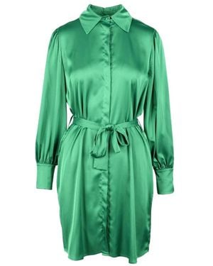 Think! Kleedjes ,Groen ,Polyester Abito Donna