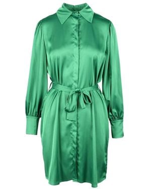 Think! Kleedjes ,Groen ,Polyester Abito Donna