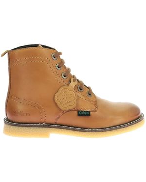 Kickers Lace-Up Boots - Marrón