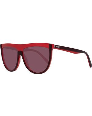 Emilio Pucci Occhiali da sole ovale bordeaux lente sfumata - Rosso