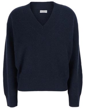 Brunello Cucinelli Cashmere Knitwear - Azul