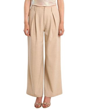 Molly Bracken Broeken ,Polyester Wijde Broeken - Naturel