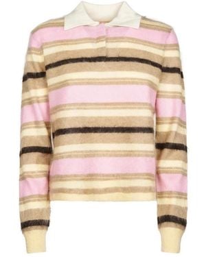 Guest In Residence Round-Neck Knitwear - Neutro