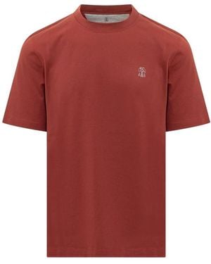 Brunello Cucinelli T-Shirts - Rouge