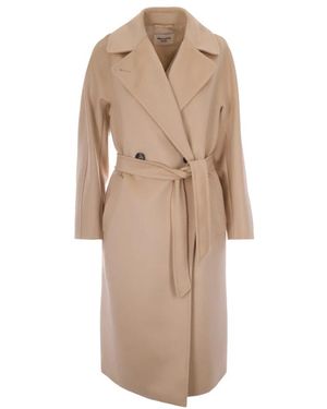 Max Mara Belted Coats - Neutro