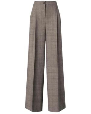 Pinko Broeken ,Bruin ,Katoen Plumeria Broek